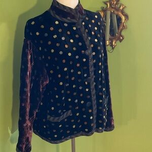 Koos van den Akker vintage 80s velvet reversible jacket